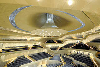 9961 Groer Saal vom Konzerthaus Elbphilharmonie in der Hafencity Hamburgs.