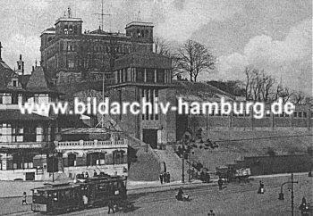 Bahnhof Landungsbrcken, Strassenbahn ca.  1920