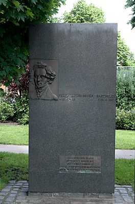011_14225 - Gedenkplatte fr Felix Mendelssohn Bartholdy 1809 - 1847; "Zum 150 Todesjahr gestiftet durch die internationale Felix Mendelssohn Bartholdy Gesellschaft e.V. Hamburg