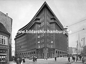 011_15191 - das Kontorhaus Chilehaus wurde 1922 - 1924 erbaut; der Architekt Fritz Hger hat diesen Backsteinbau entworfen. 