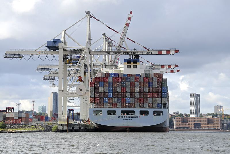 Hamburger Hafenbilder; Containerbrcken - HHLA Container Terminal Tollerort