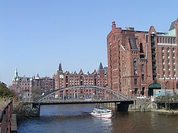 Hamburg Freihafen Speicherstadt 
