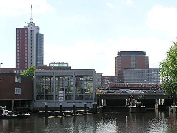 011_14790 Blick ber die Schaartorschleuse Richtung Speicherstadt / Kehrwieder.