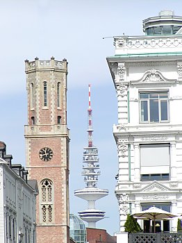 Bilder Hamburg Sehensw�rdigkeiten Architektur Poststrasse  2002_7459_09