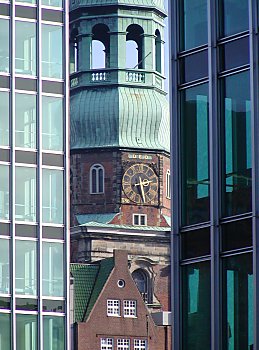 Bilder Hamburg Sehensw�rdigkeiten Kirchen St. Katharinenkirche Ost-West-Strasse 2002_1798_094