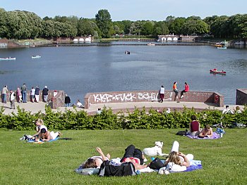 Fotos Hamburg Sehensw�rdigkeiten Stadtpark  See 2002_90561_090