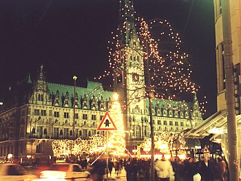 Fotos Hamburg Sehensw�rdigkeiten Rathaus Weihnachten