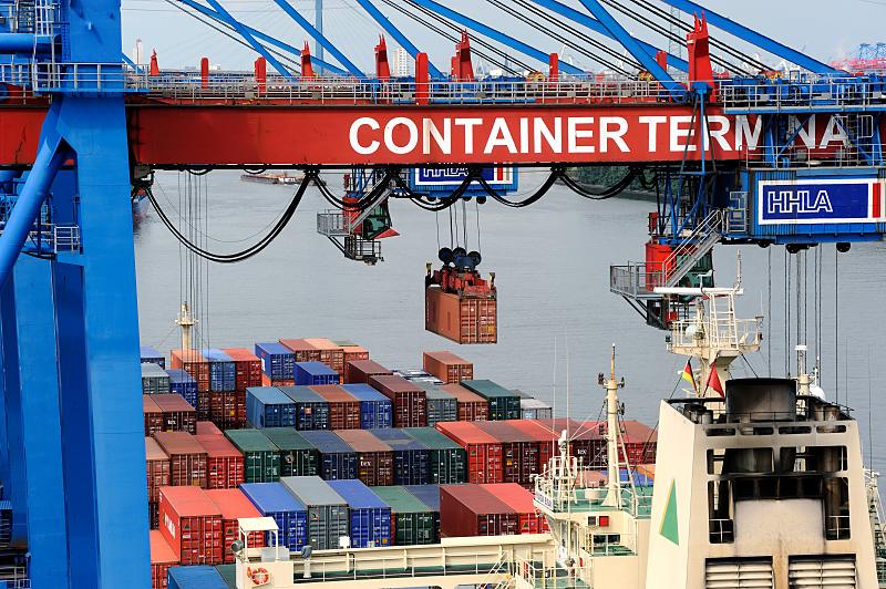 0070 6078 Entladung Containerschiff Containerumschlag Hhla Container Terminal Hamburg Altenwerder Cta Bild 7 Bildarchiv Hamburg Christoph U Bellin