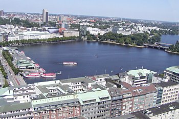 Fotos Hamburg Sehenswrdigkeiten Alster Jungferstieg Pavillon