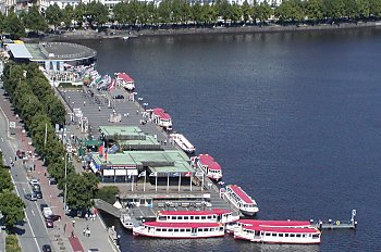 Fotos Hamburg Sehenswrdigkeiten Alster Jungferstieg Pavillon