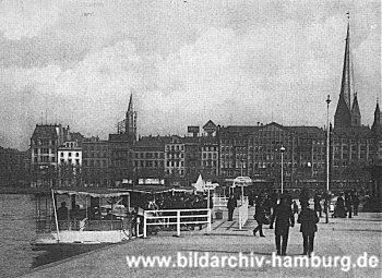 Fotos Hamburg Sehenswrdigkeiten Alster Anleger Dampfer