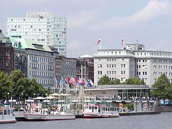 Bilder Hamburg Sehenswrdigkeiten Alster Anleger Dampfer