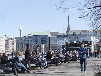 Bilder Hamburg Sehenswrdigkeiten Alsterpavillon Jungfernstieg