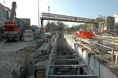 011_14856 Bauarbeiten an der U-Bahn am Berliner Tor. 