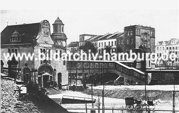 011_14841 Blick auf das Bahnhofsgebude am Berliner Tor ca. 1912. 