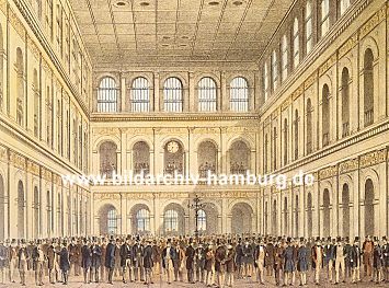 04_22766 Innenansicht der Brsenhalle ca. 1850 