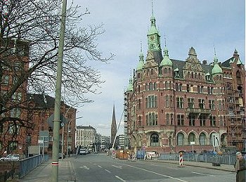 Hamburg Freihafen Speicherstadt 