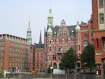 Hamburg Freihafen Speicherstadt 