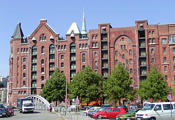 Hamburg Freihafen Speicherstadt 