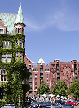 Hamburg Freihafen Speicherstadt 