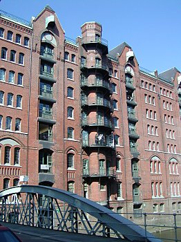 Hamburg Freihafen Speicherstadt 