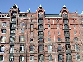 Hamburg Freihafen Speicherstadt 