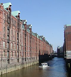 Hamburg Freihafen Speicherstadt 