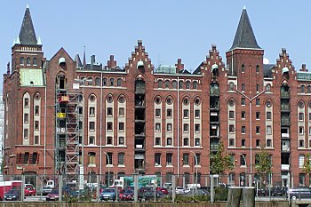 Hamburg Freihafen Speicherstadt 