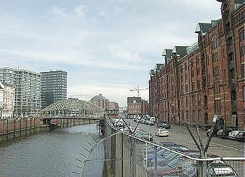 Hamburg Freihafen Speicherstadt 