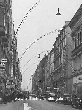 04_22746 - Weihnachtsbeleuchtung im Neuen Wall (ca. 1930)