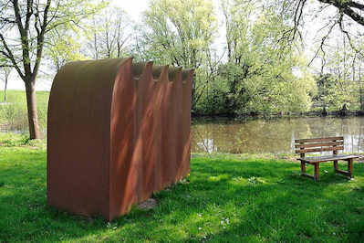 2688 Denkmal Sturmflut 1962 - Hohenwischer Brack in Hamburg-Francop.