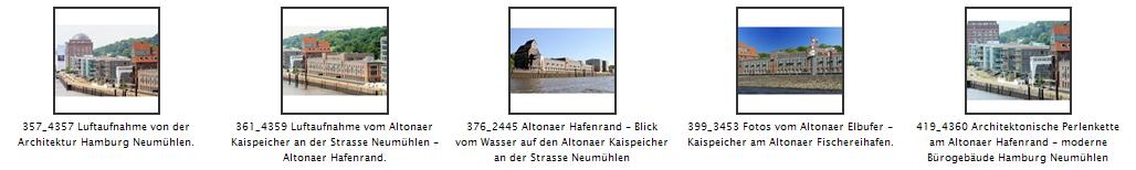 Die Strasse NEUMUEHLEN fhrt von der Grossen Elbstrasse / Kaistrasse entlang des Altonaer Hafens nach Oevelgoenne; die Altonaer Strasse gehrt zum Stadtteil Ottensen. Die 1568 erbaute Strasse hat ihren Namen von der um 1420 dort vorhandenen Wassermhle - das ganze Viertel am Elbufer wurde bis 1864 so benannt. Dann wurde Neumhlen an den Stadtteil Ottensen angegliedert. An der Strasse entstanden ab dem Jahr 2000 moderne Brohusern auf einem hochwassersicheren Polder, die den westlichsten Teil von Hamburgs sogenannter „Perlenkette“ bilden. 