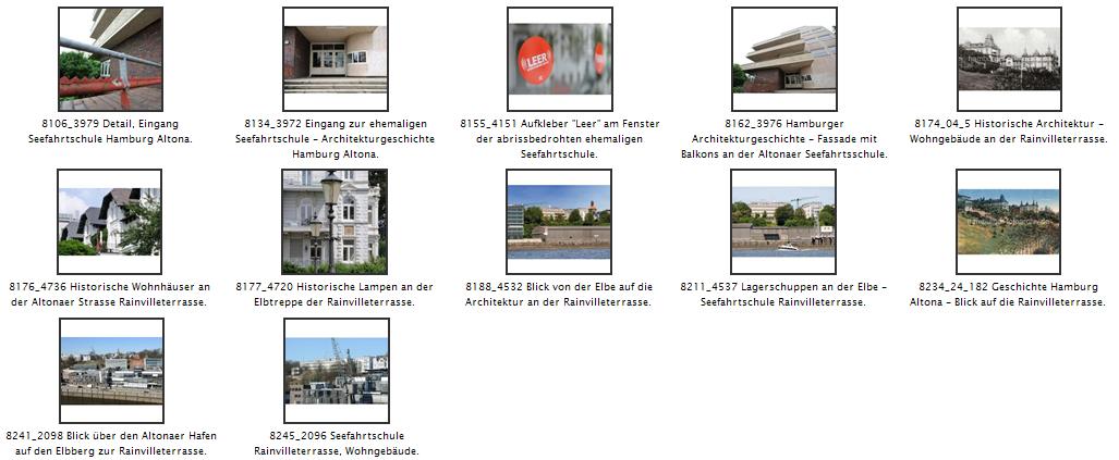 Die Seefahrtschule an der Rainvilleterrasse wurde 1935 im Architekturstil der Neuen Sachlichkeit fertig gestellt - der Architekt war Hans Meyer. 2005 wurde die Schule geschlossen, seitdem steht das Gebude mit Blick auf die Elbe leer. 